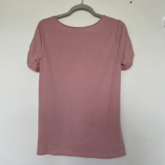 Caslon rushed T-shirt top SMALL pink Short Sleeve casual top - Picture 7 of 11